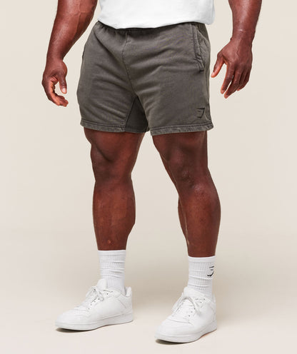 Gymshark Heritage 5" Shorts Onyx Grey