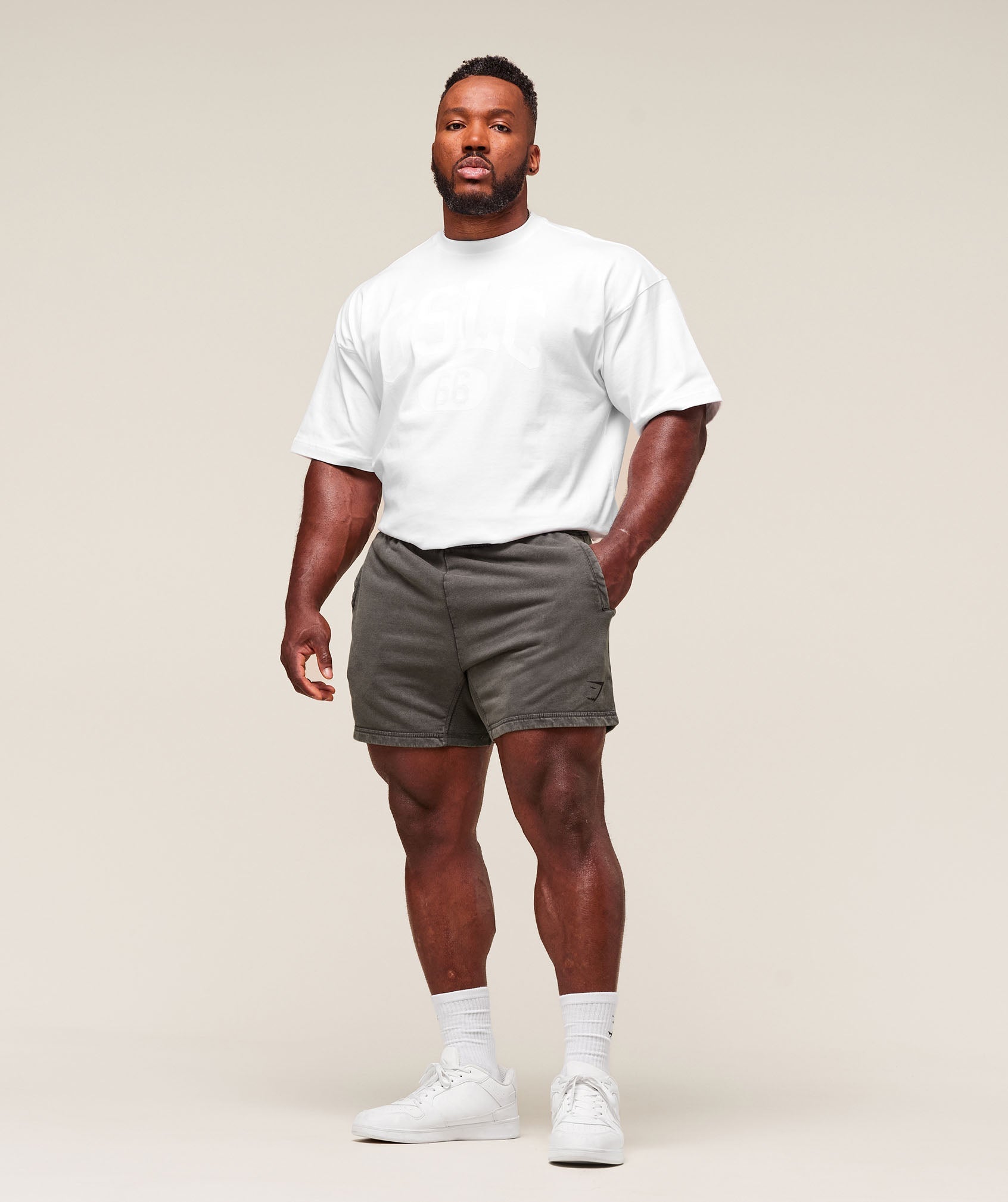 Gymshark Heritage 5" Shorts Onyx Grey