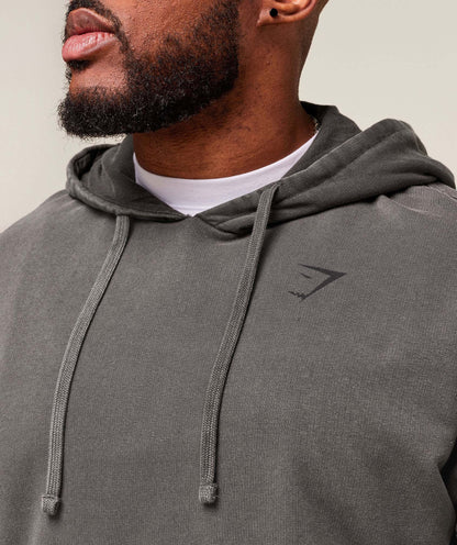 Gymshark Power Washed Hoodie Onyx Grey