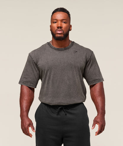 Gymshark Power Washed T-Shirt Onyx Grey