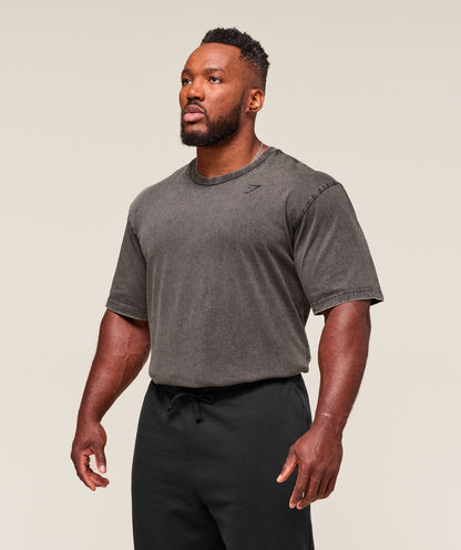 Gymshark Power Washed T-Shirt Onyx Grey