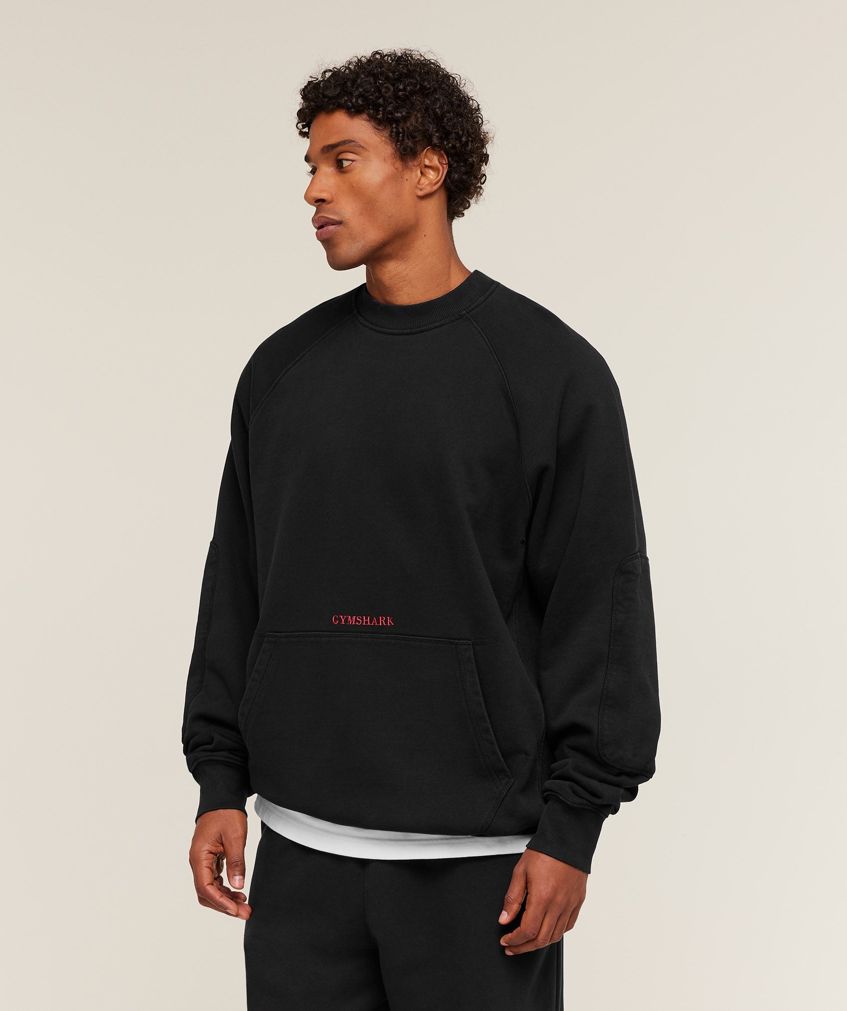 Gymshark Premium Heavyweight Crew Black