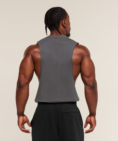 Gymshark Prime Drop Arm Tank Onyx Grey