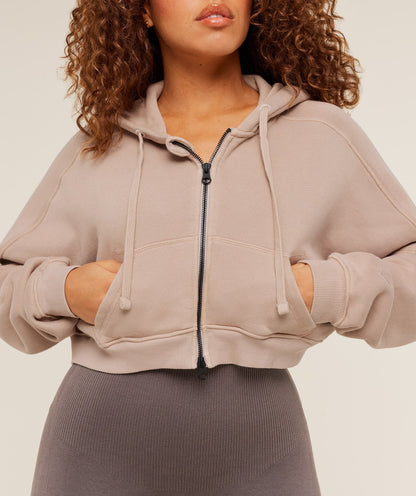 Women's Gymshark Pump Zip Through Hoodie Gs Dusk Pink