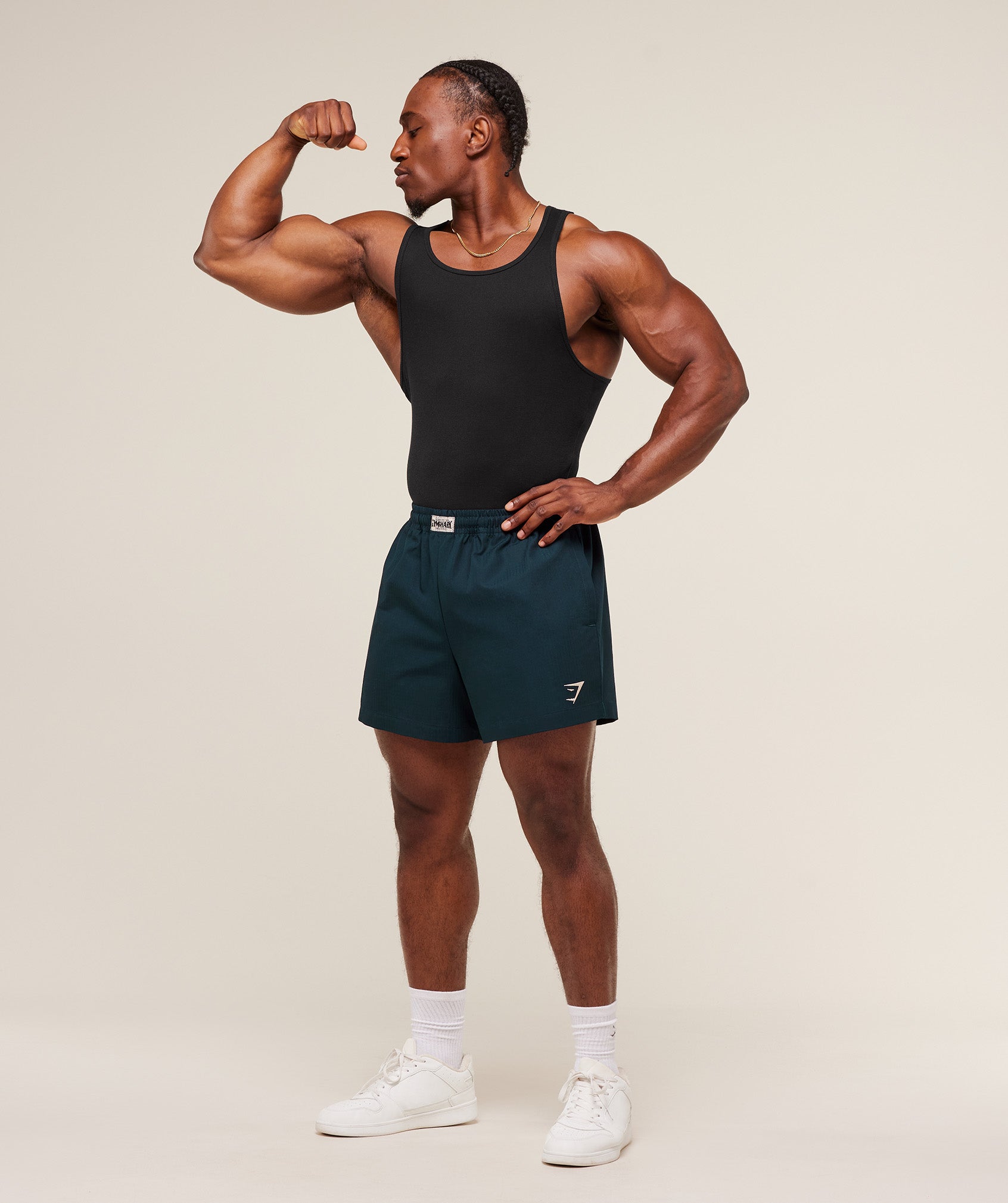 Gymshark Pumper Shorts 5" Deep Petrol Blue