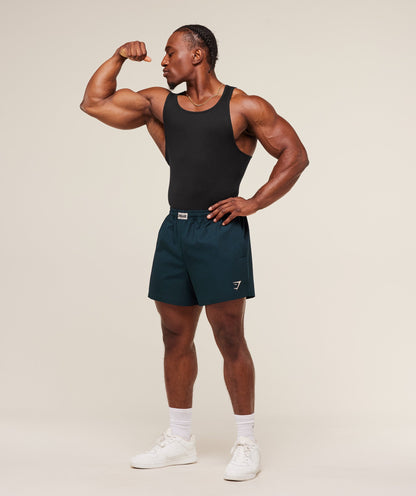 Gymshark Pumper Shorts 5" Deep Petrol Blue