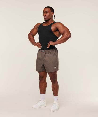 Gymshark Pumper Shorts 5" Soft Brown