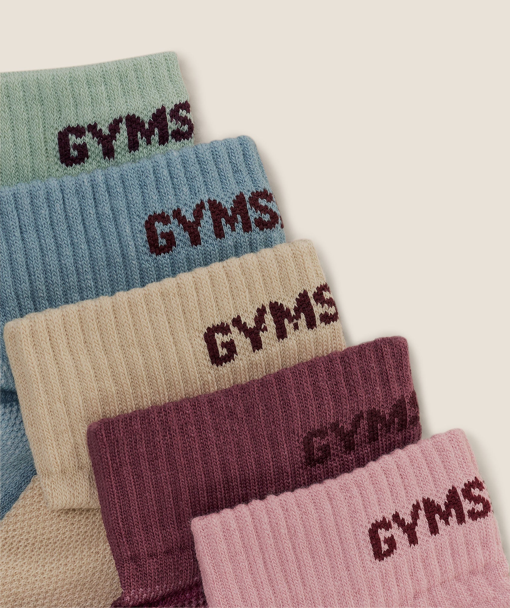 Women's Gymshark Quarter Socks 5Pk Reset Pink