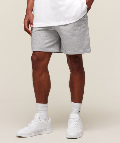 Gymshark Rest Day Essentials Shorts Light Grey Core Marl