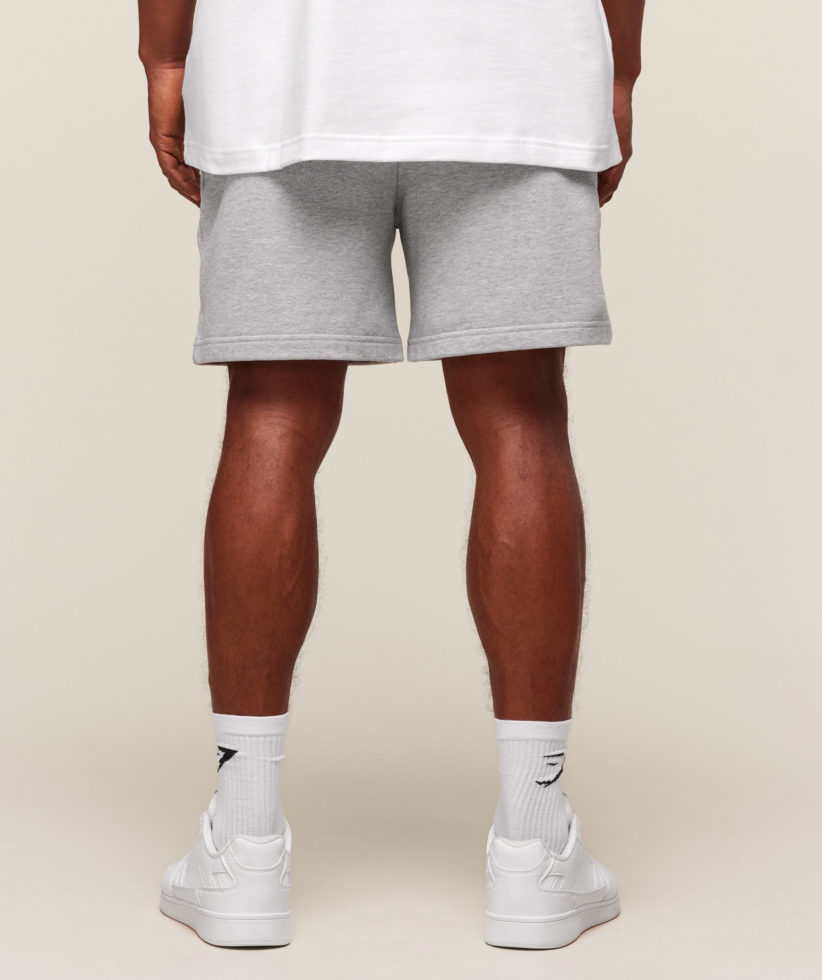 Gymshark Rest Day Essentials Shorts Light Grey Core Marl
