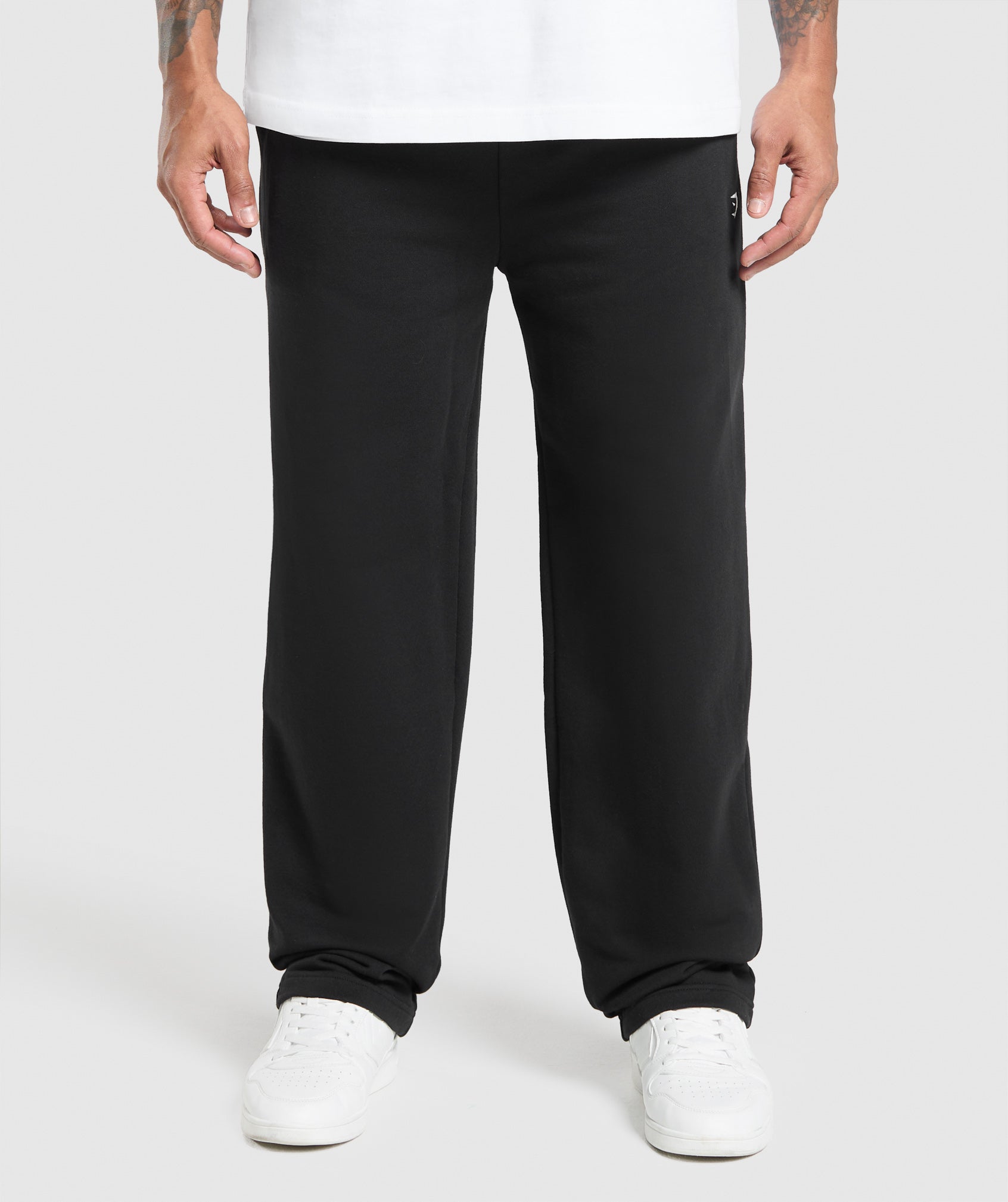 Gymshark Rest Day Essentials Straight Leg Joggers Black