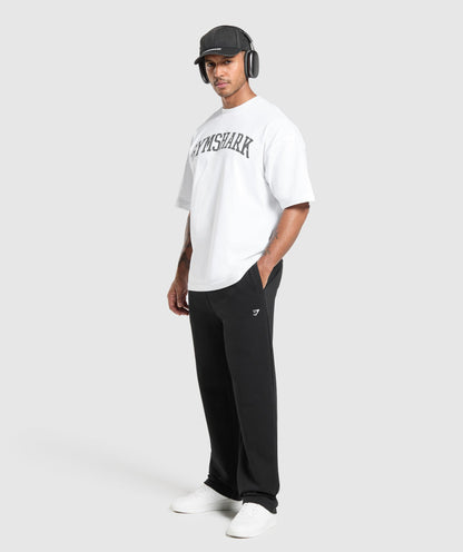 Gymshark Rest Day Essentials Straight Leg Joggers Black