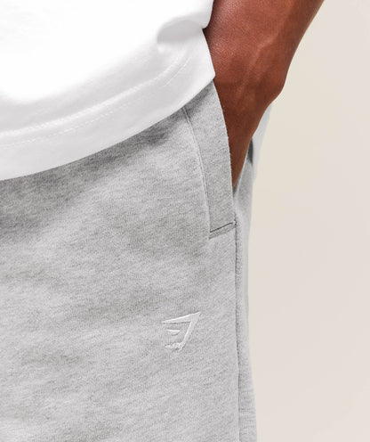 Gymshark Rest Day Essentials Straight Leg Joggers Light Grey Marl