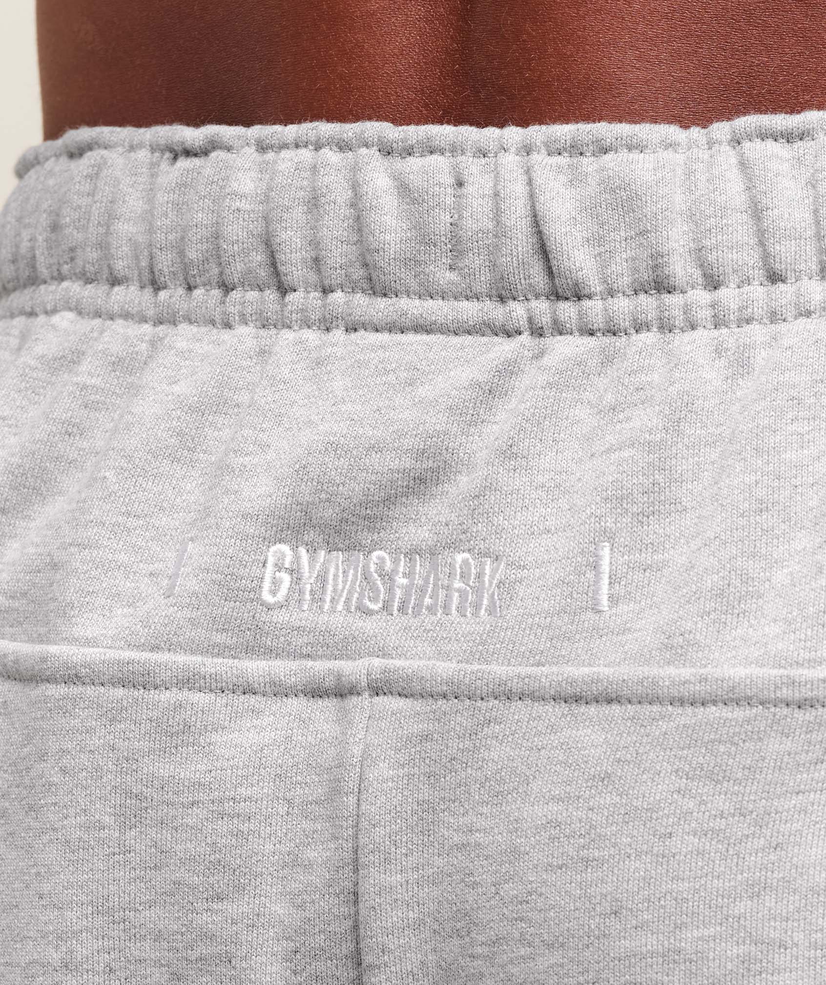 Gymshark Rest Day Essentials Straight Leg Joggers Light Grey Marl