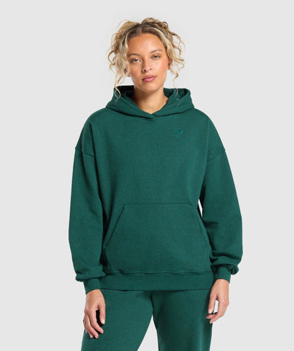 Women's Gymshark Rest Day Sweats Hoodie Bros Bold Teal Marl