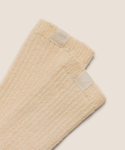 Women's Gymshark Comfy Rest Day Socks Stone Beige