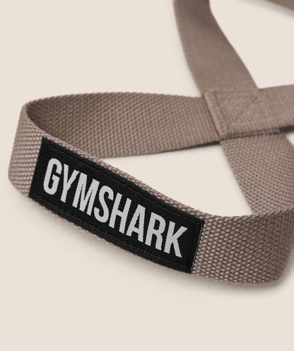 Gymshark Figure 8 Lifting Straps Lifestyle Brown