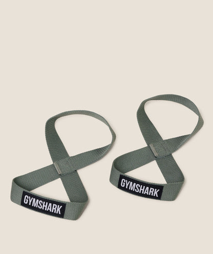 Women's Gymshark Figure 8 Lifting Straps Unit Green