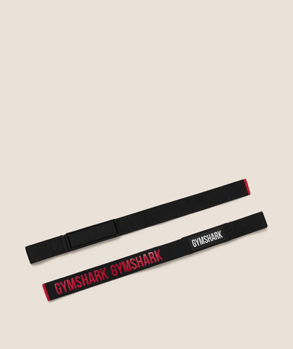 Women's Gymshark Silicone Lifting Straps Black