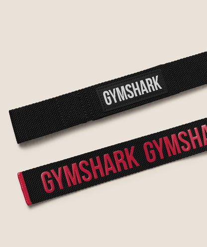 Women's Gymshark Silicone Lifting Straps Black