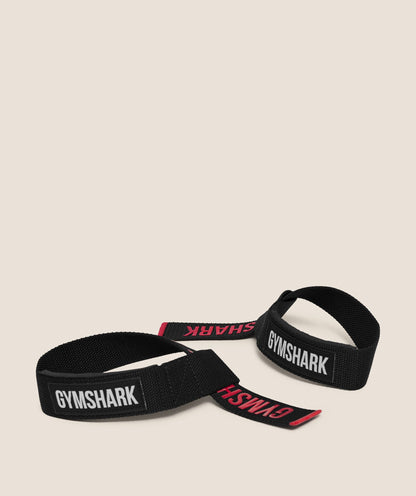 Gymshark Silicone Lifting Straps Black