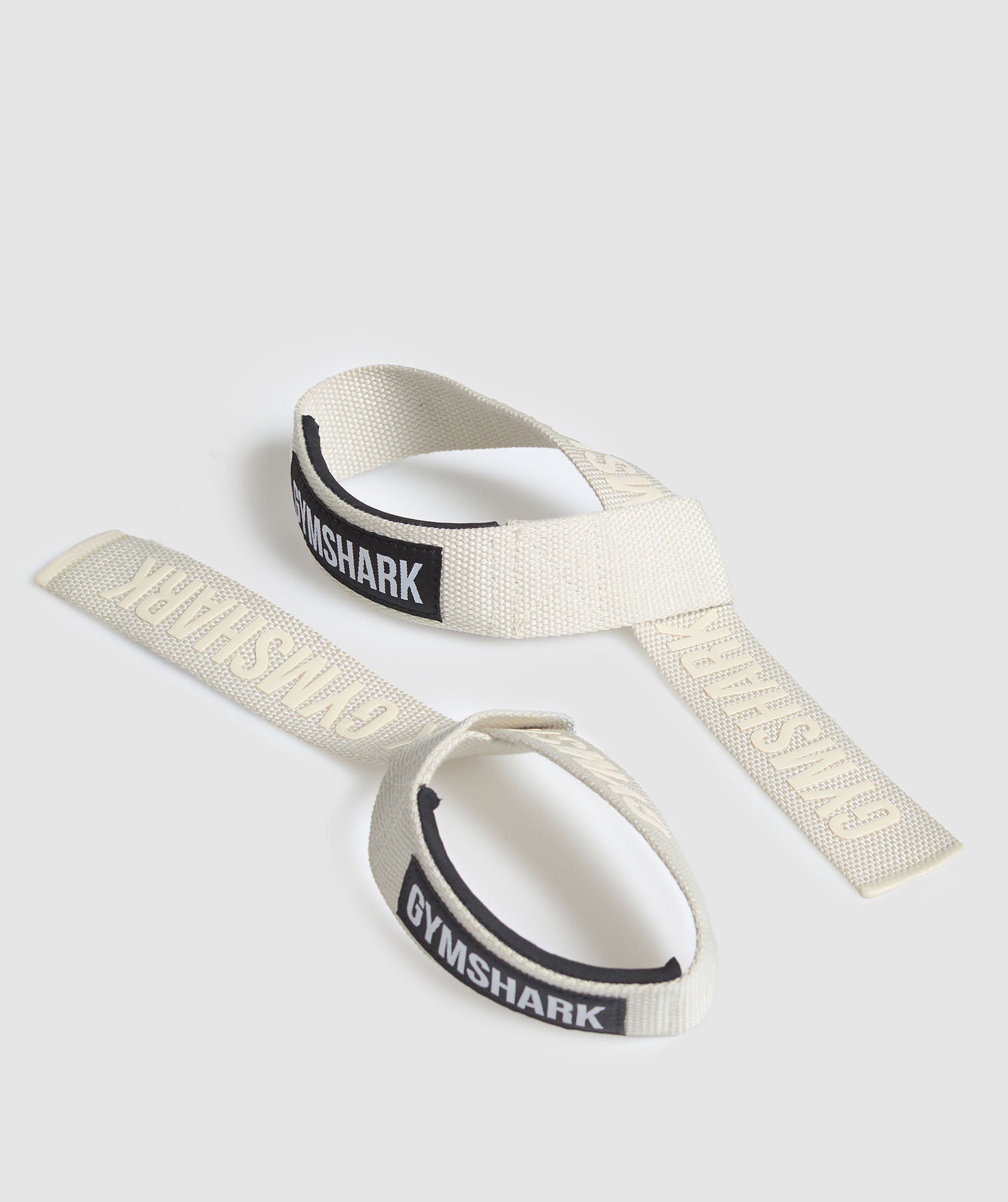 Women's Gymshark Silicone Lifting Straps Oat White