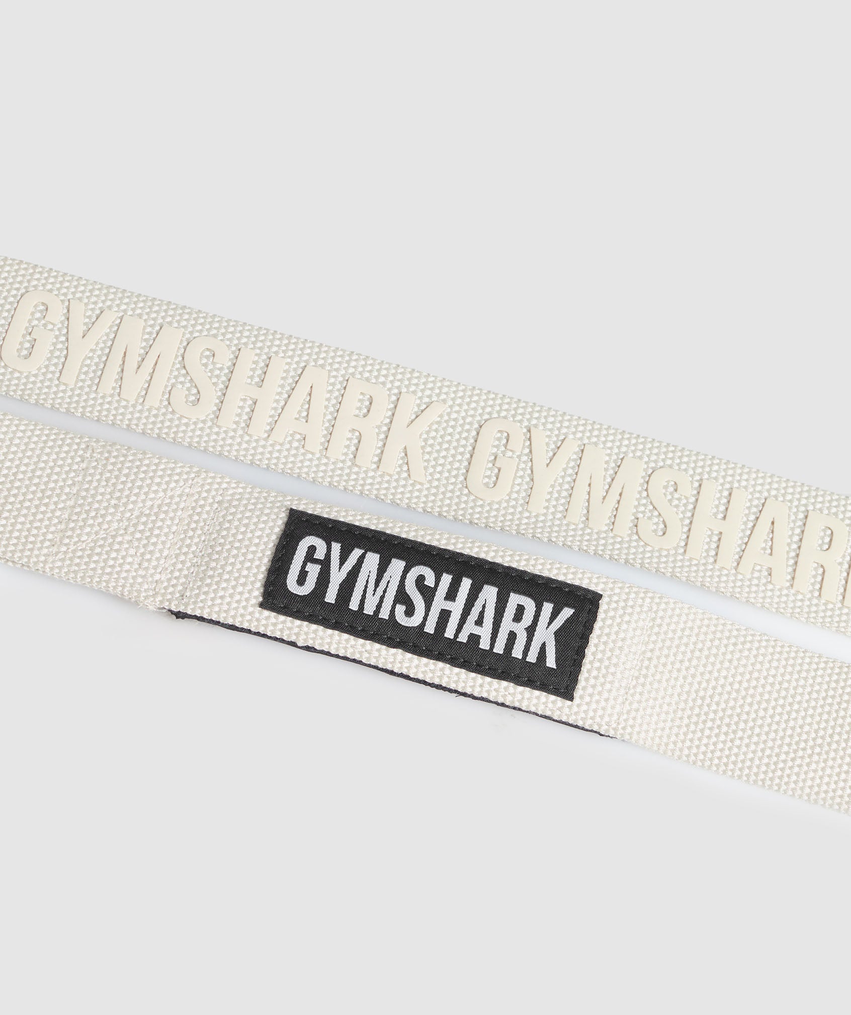 Women's Gymshark Silicone Lifting Straps Oat White