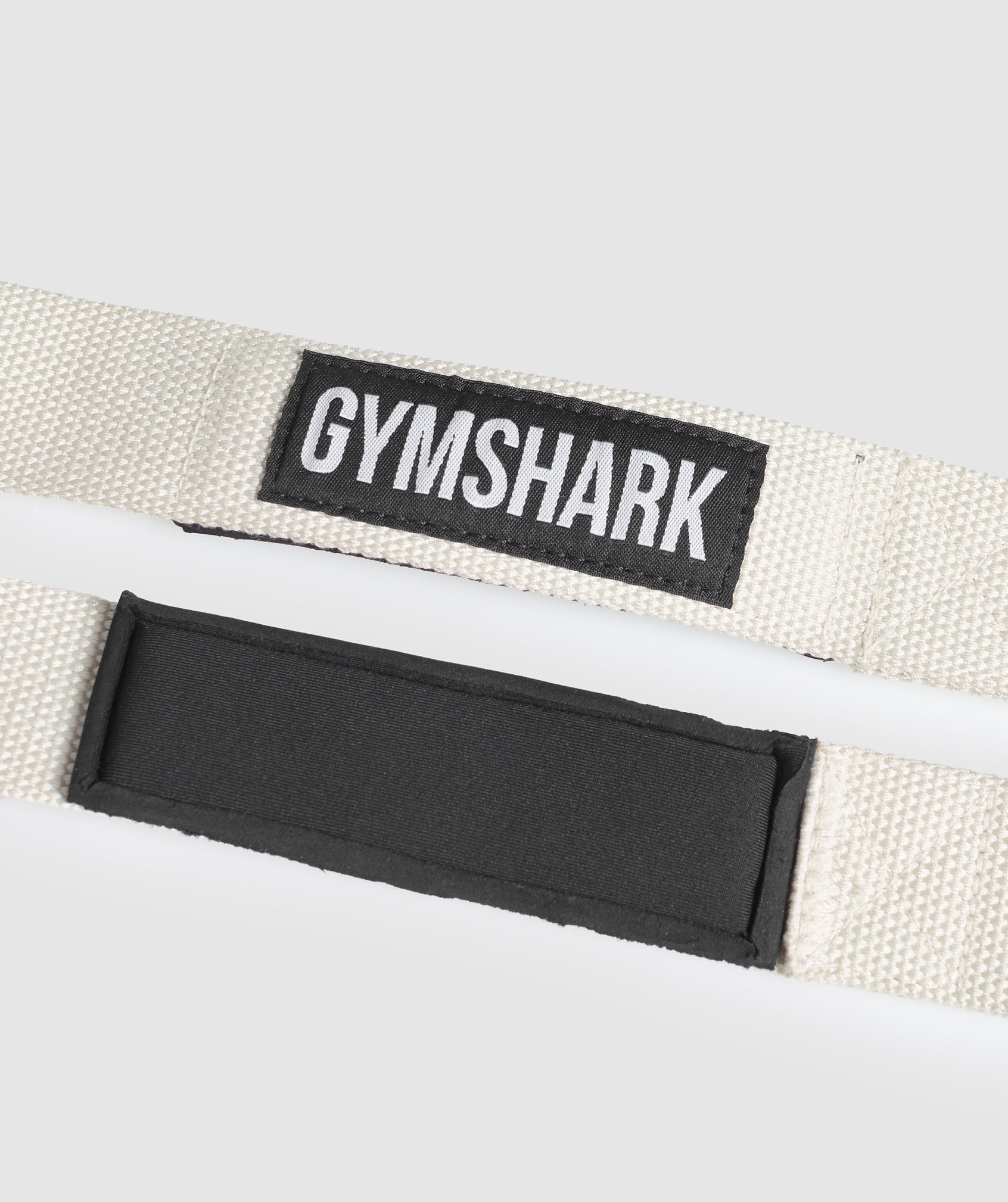 Women's Gymshark Silicone Lifting Straps Oat White