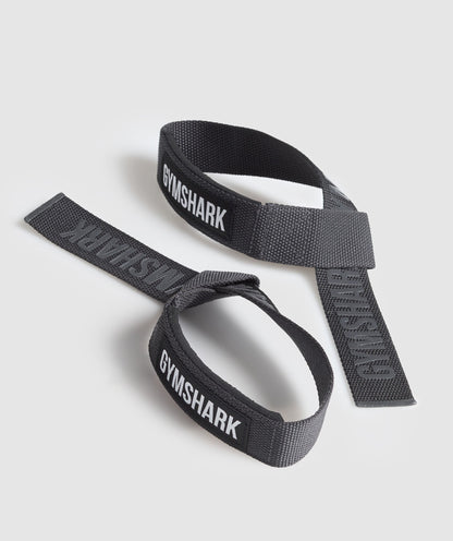 Gymshark Silicone Lifting Straps Onyx Grey