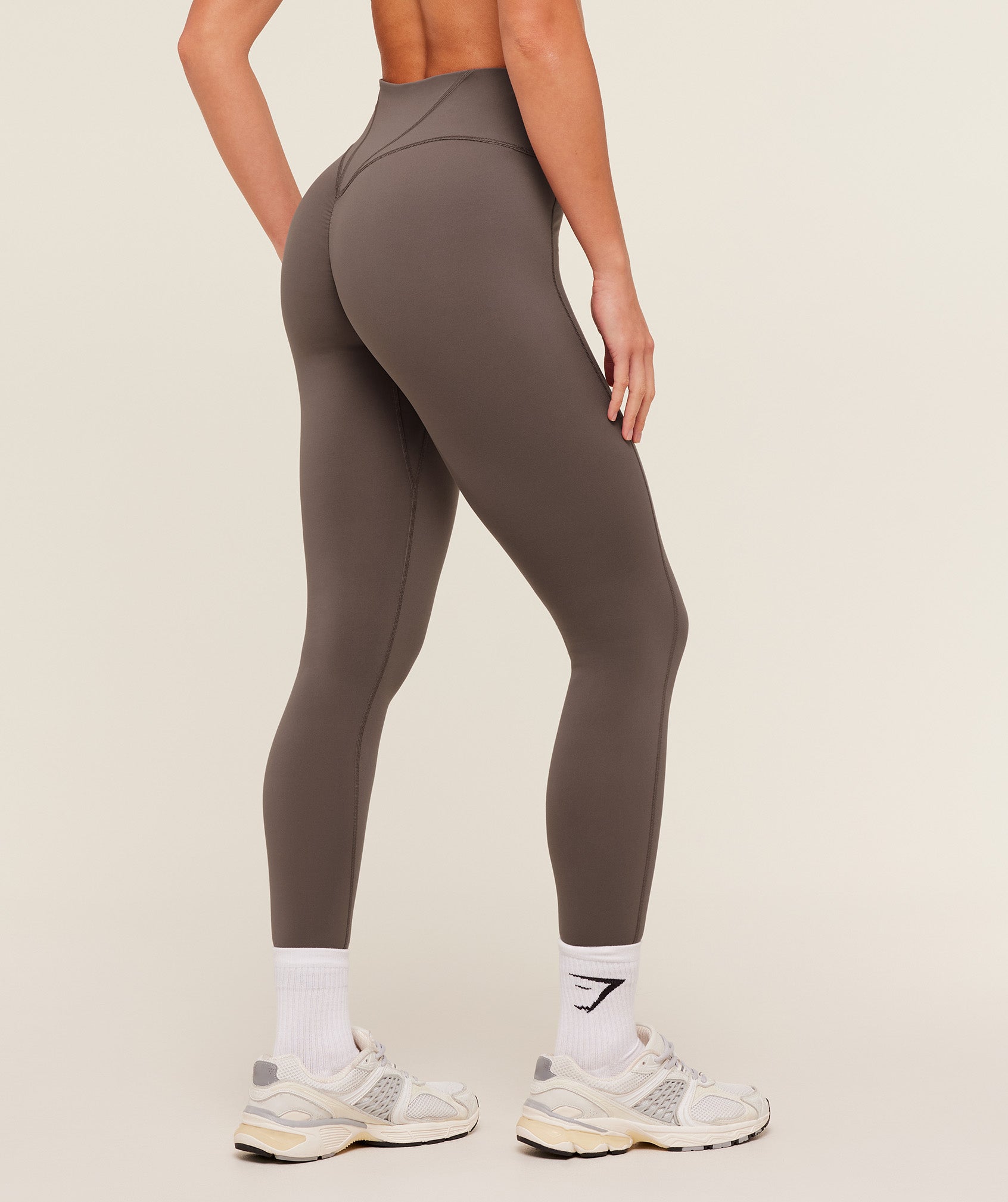 Women's Gymshark Legacy Leggings Cool Brown