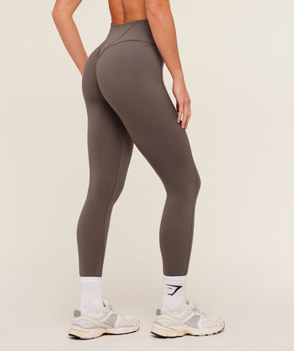 Women's Gymshark Legacy Leggings Cool Brown