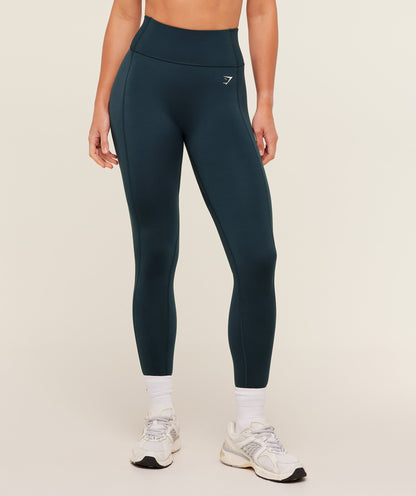 Women's Gymshark Legacy Leggings Deep Petrol Blue