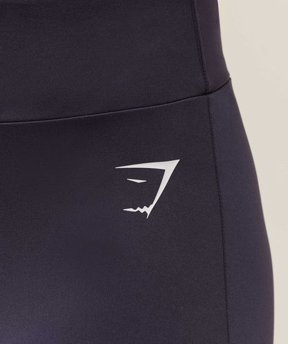 Women's Gymshark Reps Power Tight Shorts Midnight Purple
