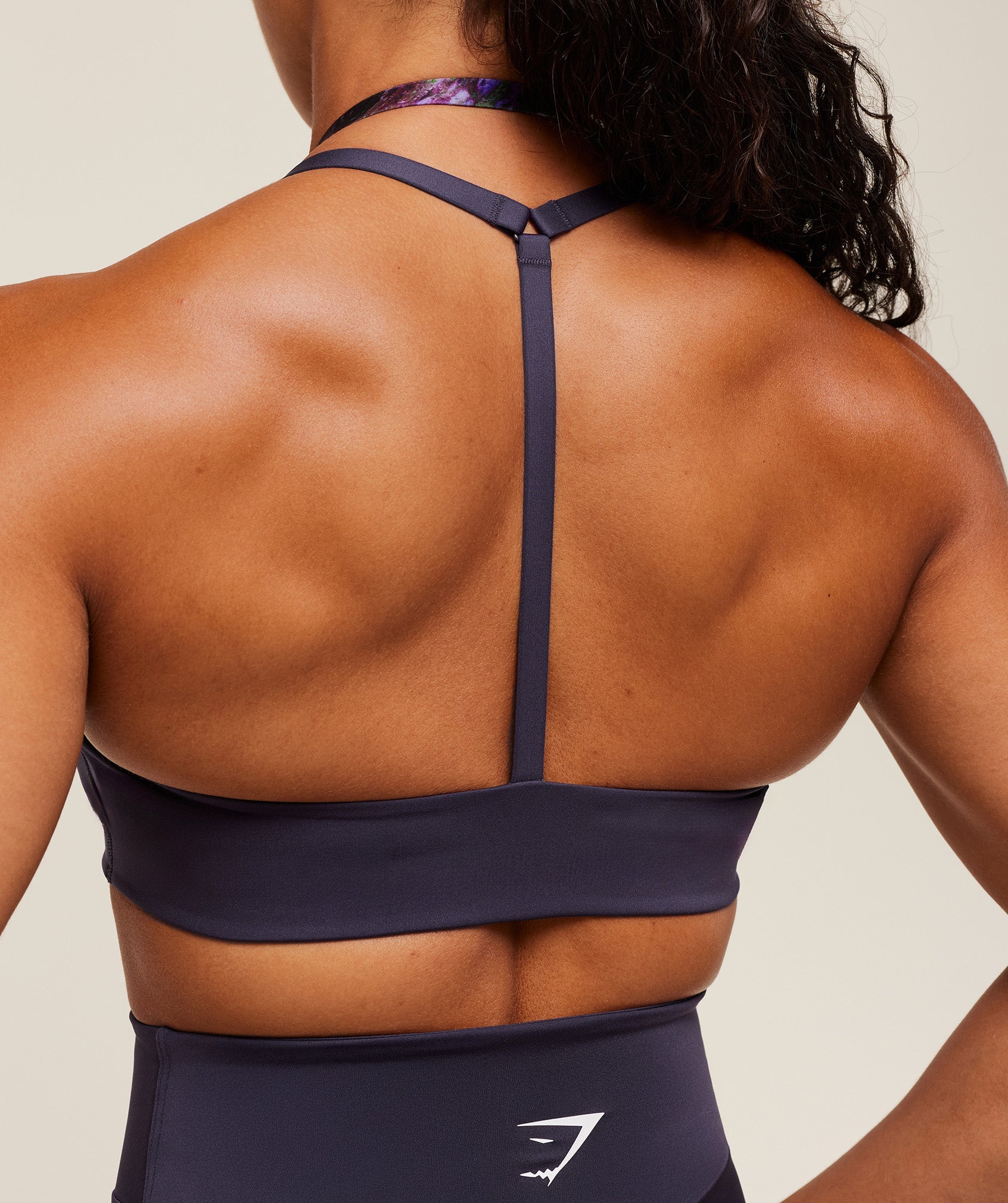 Women's Gymshark Reps T Back Sports Bra Midnight Purple