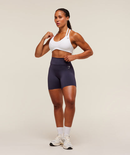 Women's Gymshark Reps T Back Sports Bra White
