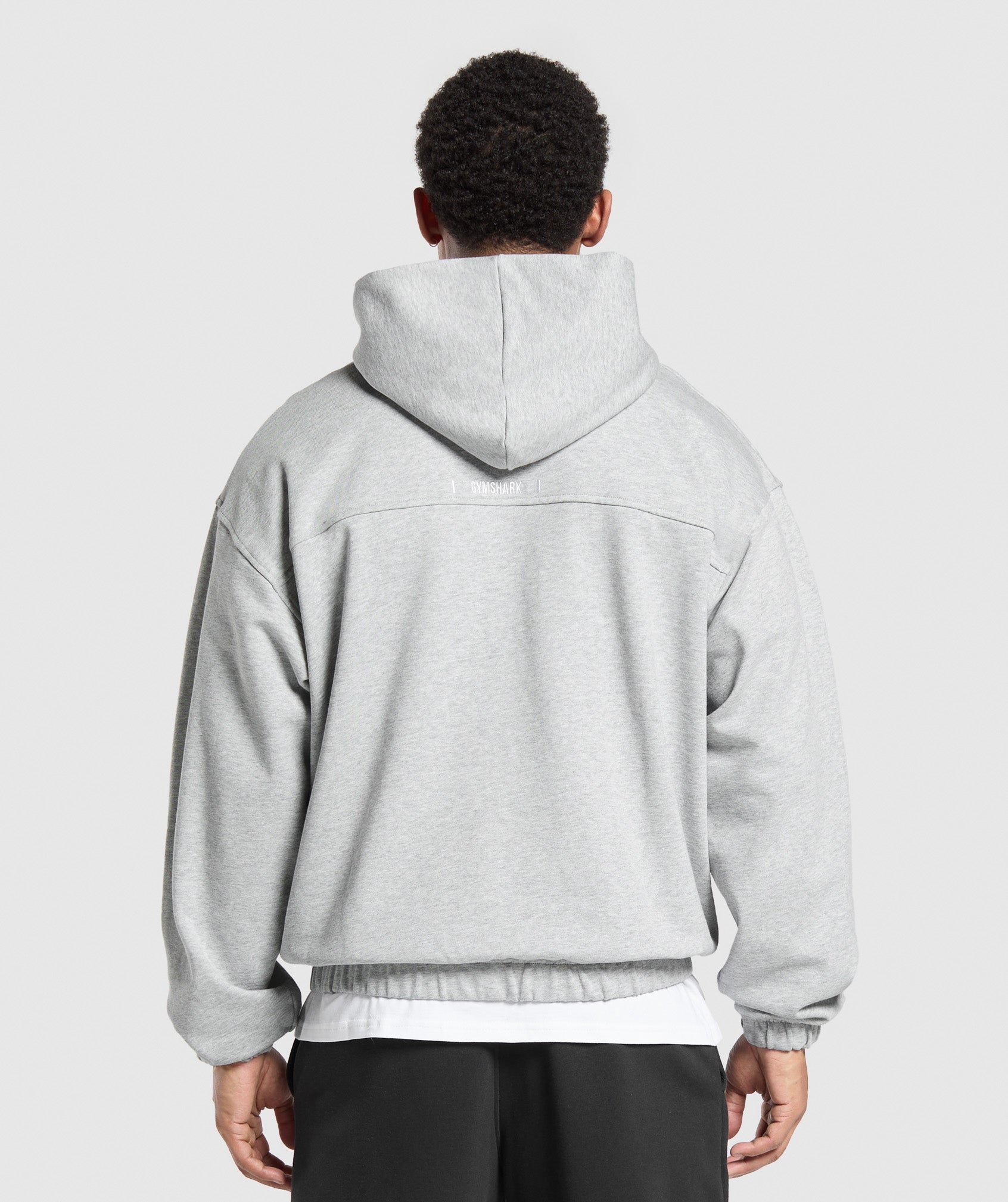 Gymshark Rest Day Essentials Hoodie Light Grey Core Marl