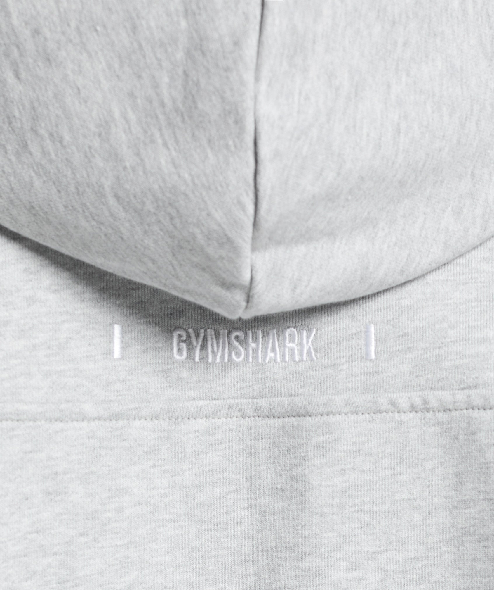 Gymshark Rest Day Essentials Zip Hoodie Light Grey Core Marl
