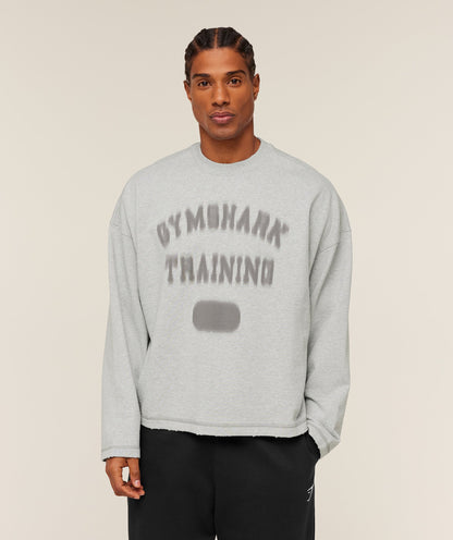 Gymshark Re-Rack Crew Neck Pullover Bros Soft Grey Marl