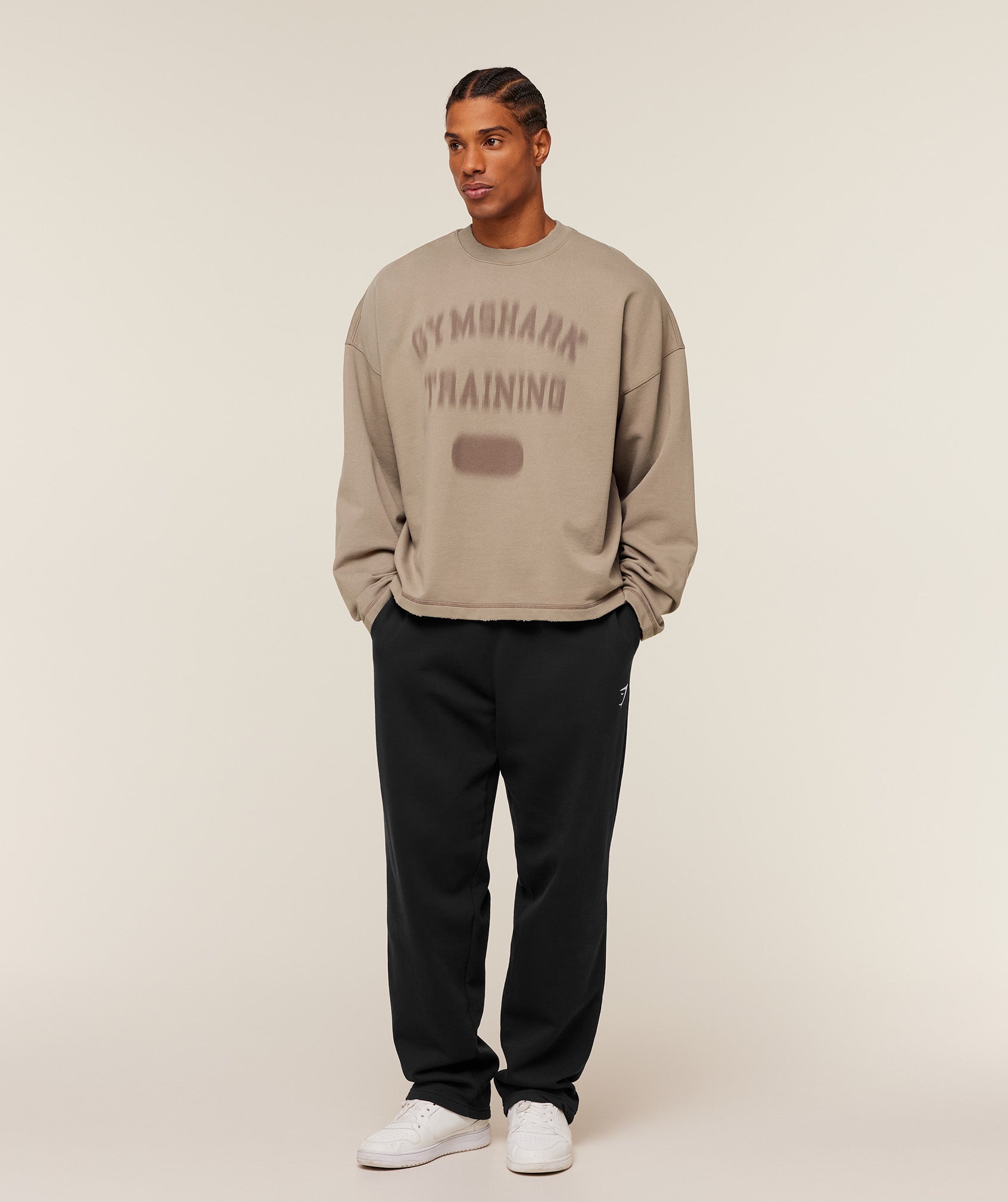 Gymshark Re-Rack Crew Neck Pullover Lifestyle Brown