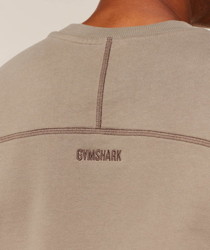 Gymshark Re-Rack Crew Neck Pullover Lifestyle Brown