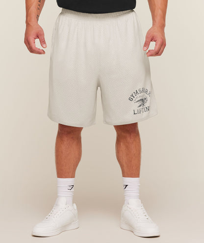Gymshark Collective Mesh Shorts Tinted White