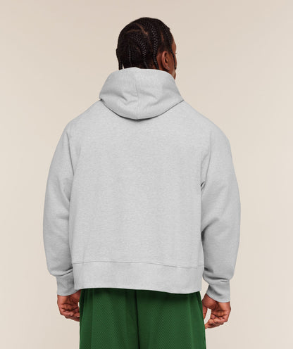 Gymshark Retro Collegiate Graphic Hoodie Bros Soft Grey Marl