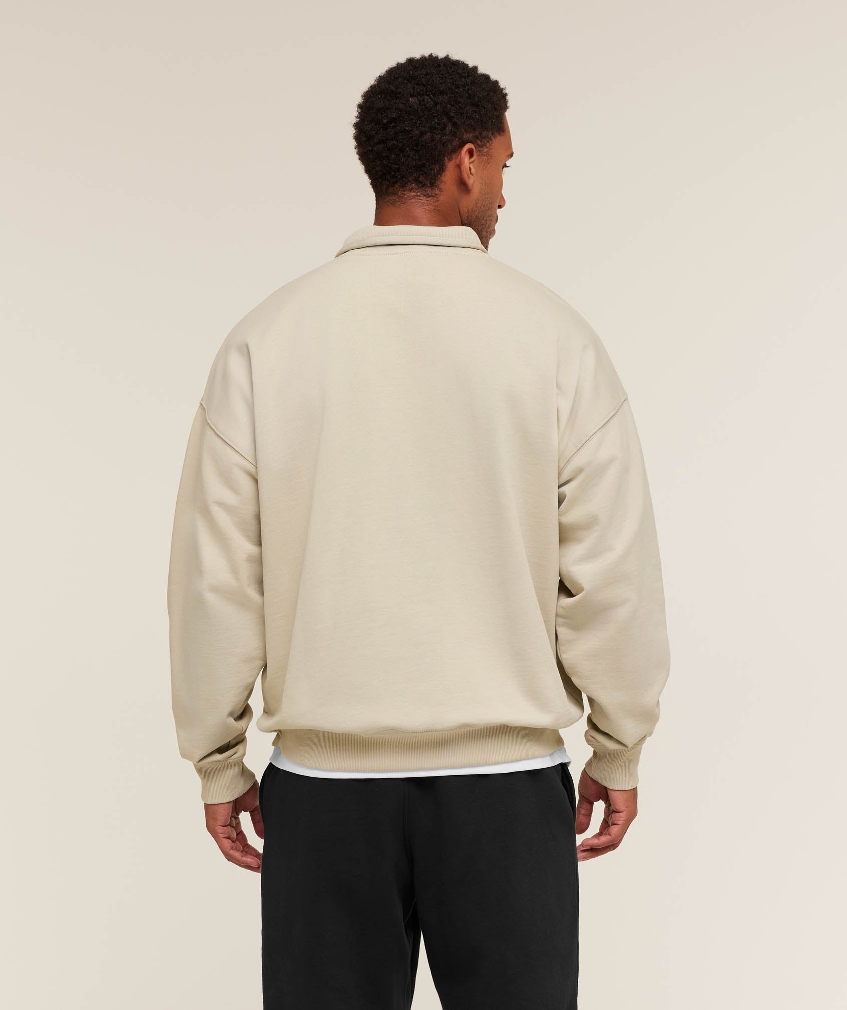 Gymshark Rest Day Sweats 1/4 Zip Pebble Grey