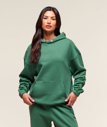 Women's Gymshark Rest Day Sweats 2.0 Oversized Hoodie Lift Green