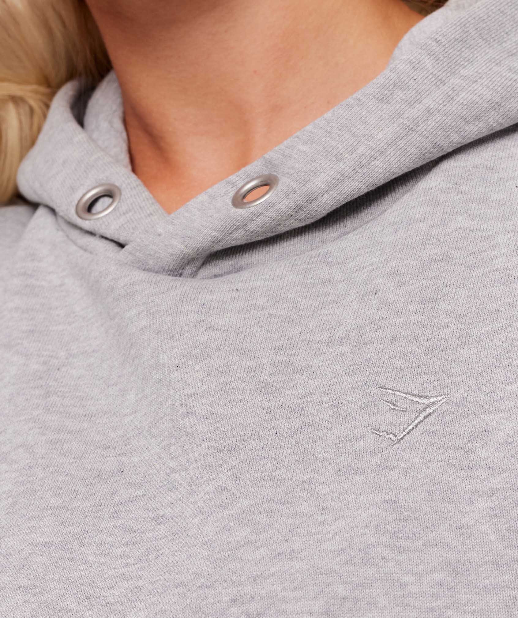 Women's Gymshark Rest Day Sweats 2.0 Oversized Hoodie Light Grey Core Marl