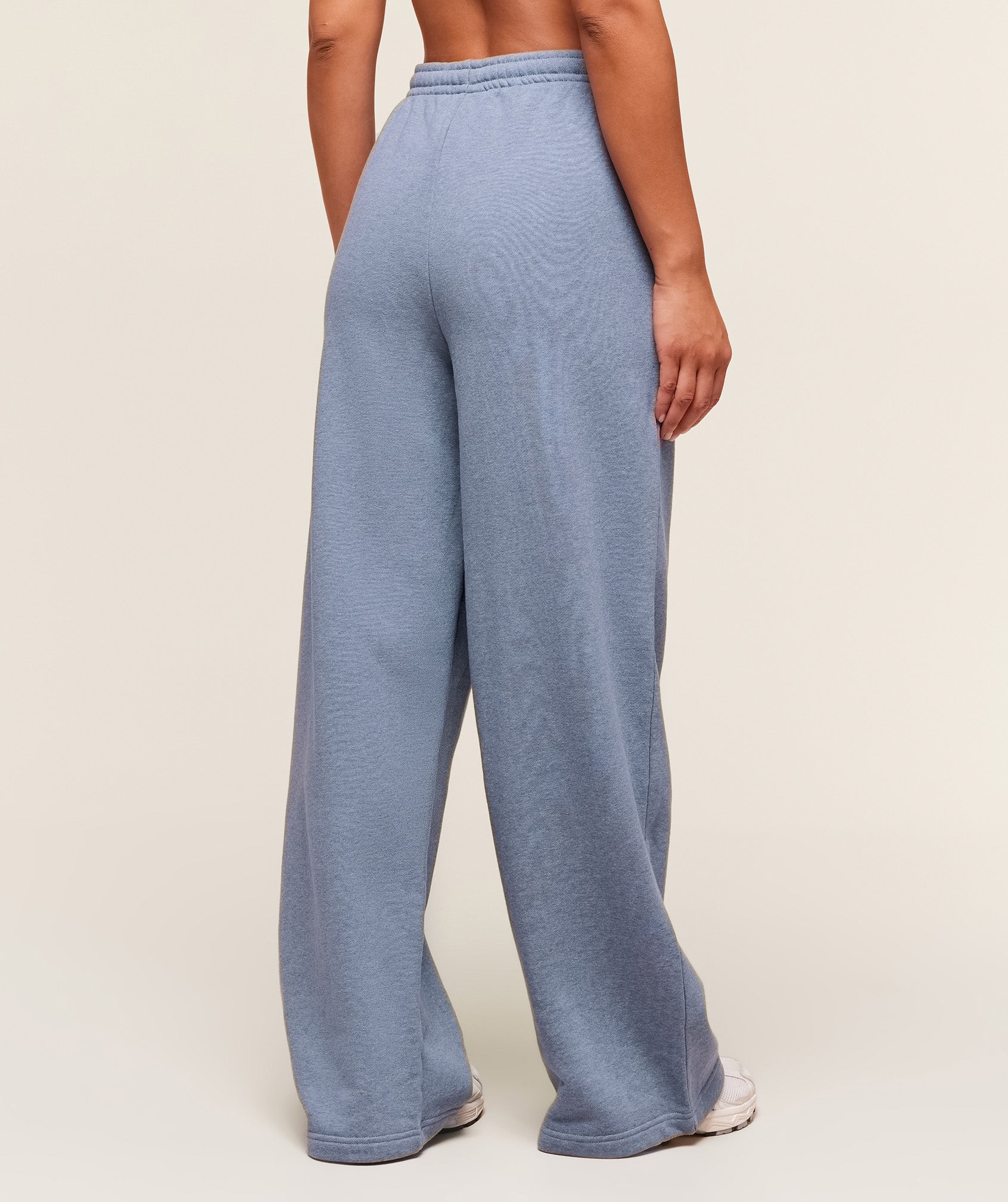 Women's Gymshark Rest Day Sweats 2.0 Wide Leg Jogger Bros Worn Blue Marl
