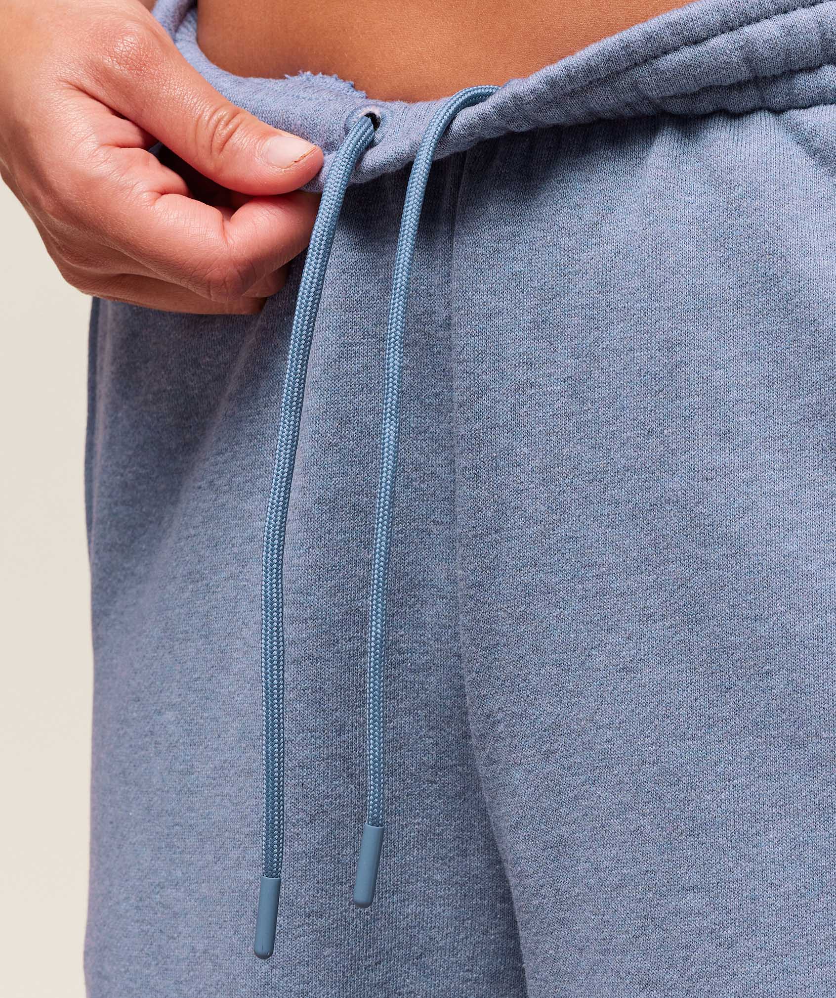 Women's Gymshark Rest Day Sweats 2.0 Wide Leg Jogger Bros Worn Blue Marl