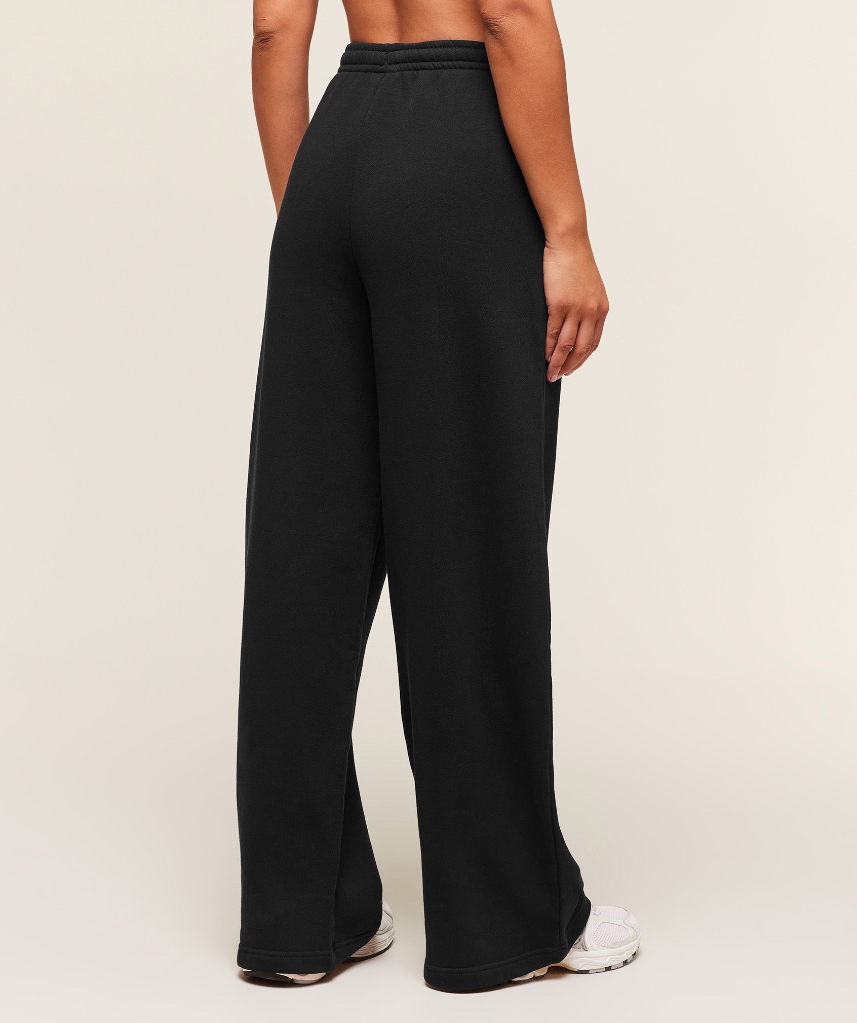Women's Gymshark Rest Day Sweats 2.0 Wide Leg Jogger Black