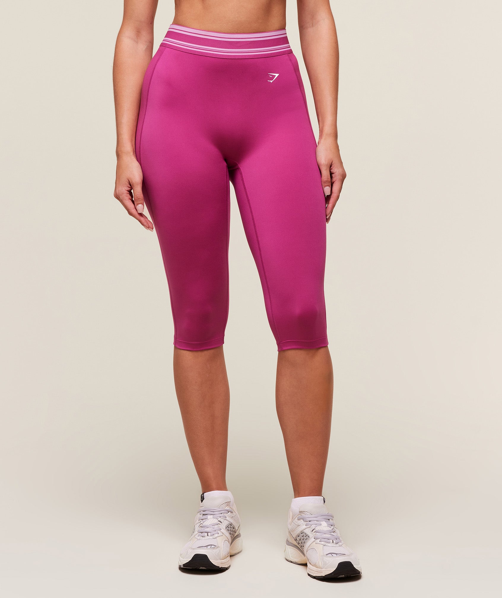 Women's Gymshark Retro Capri Leggings Winning Pink