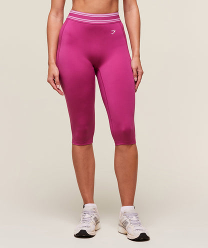 Women's Gymshark Retro Capri Leggings Winning Pink
